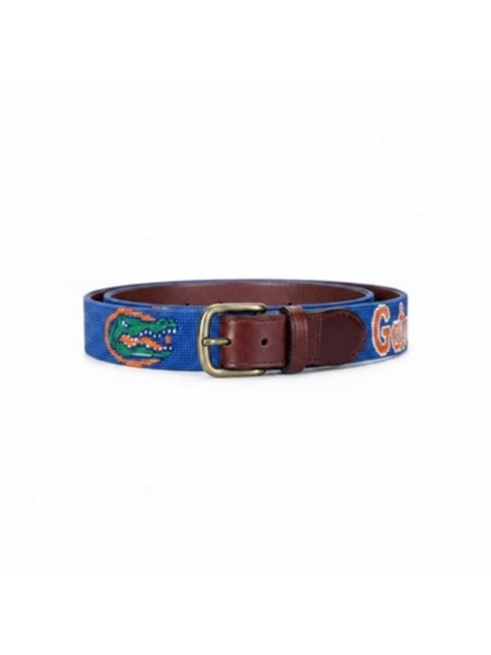 Smathers & Branson University of Florida Gators Needlepoint Belt Leather Size 40